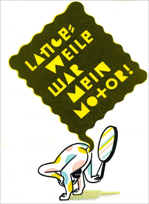 Christoph Feist, Langeweile war mein Motor, Artist Book, 2009 Lubok Verlag