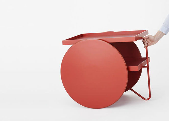 CHARIOT side table designed by GamFratesi, Casamania, 2012