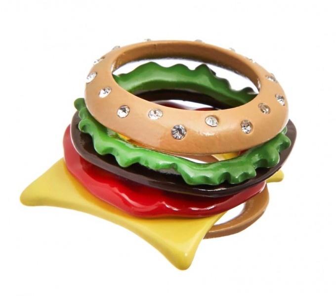 CLAIRE'S_Katy Perry Burger Rings Pack 8,99EURO