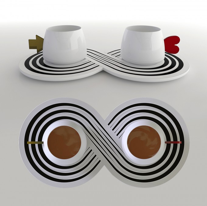 Design Memorabilia_Marcello Morandini_Coffee Tete … tete-Infinite Love_De Gustibus Collection