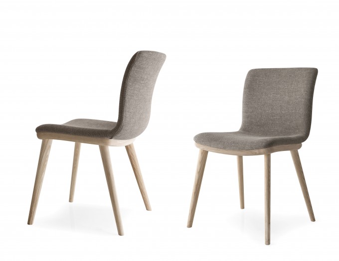 Calligaris - sedia ANNIE_natural&tessuto_2_chairs