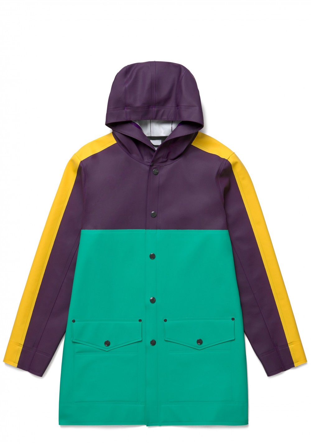 01 Stutterheim for Marni SS18_Man_BlockCoat_EmeraldGreen_Product