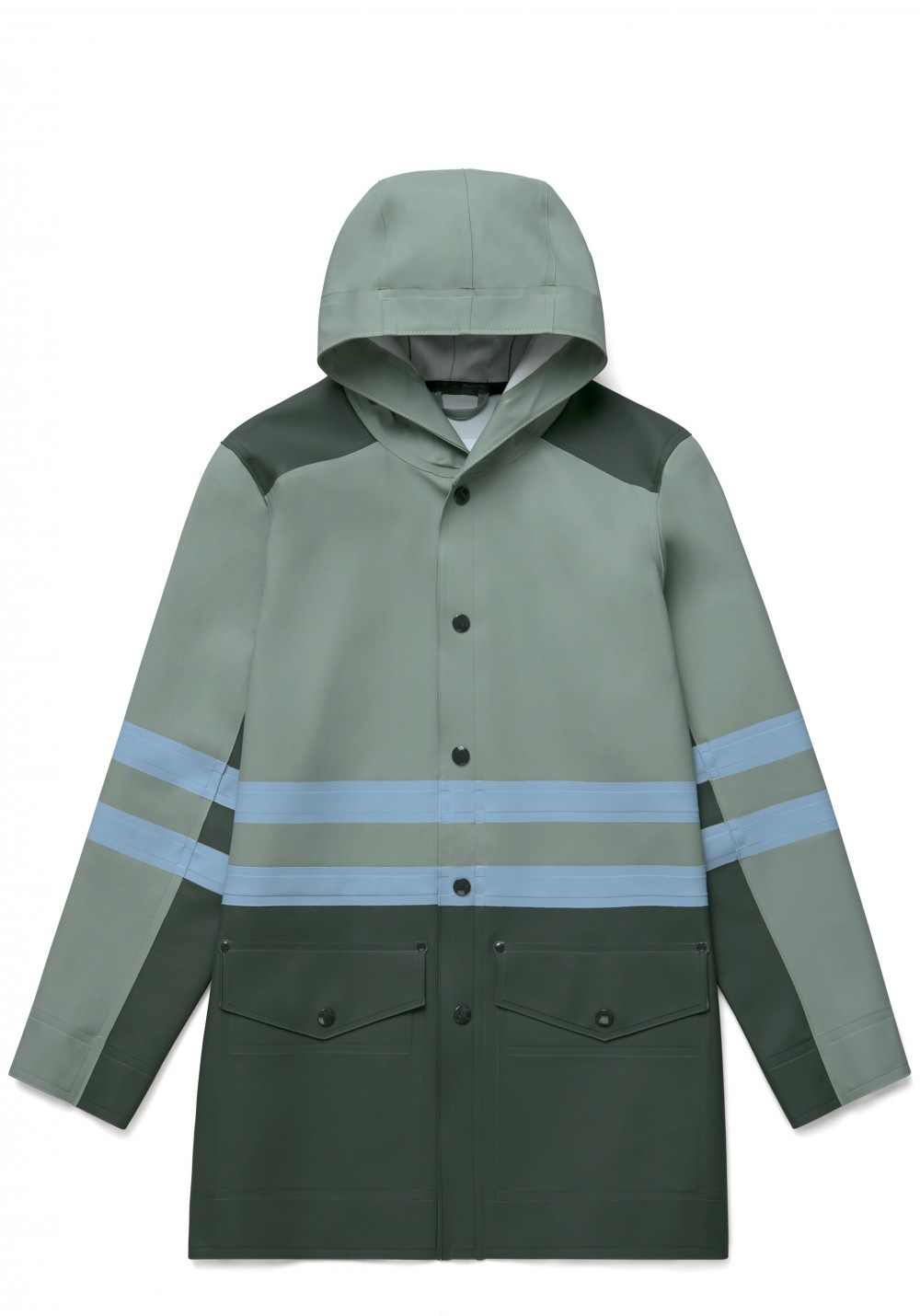 05 Stutterheim for Marni SS18_Man_StripeCoat_KhakiGreenMulti_Product