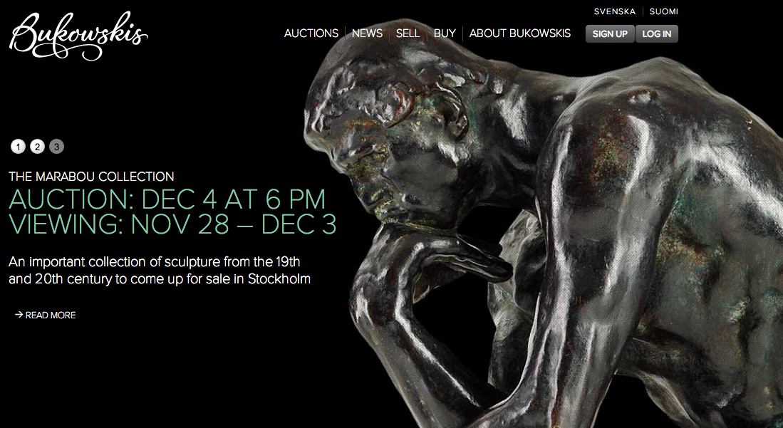 The MARABOU COLLECTION on auction at Bukowskis Schermata 2012-11-19 alle 22.26.23