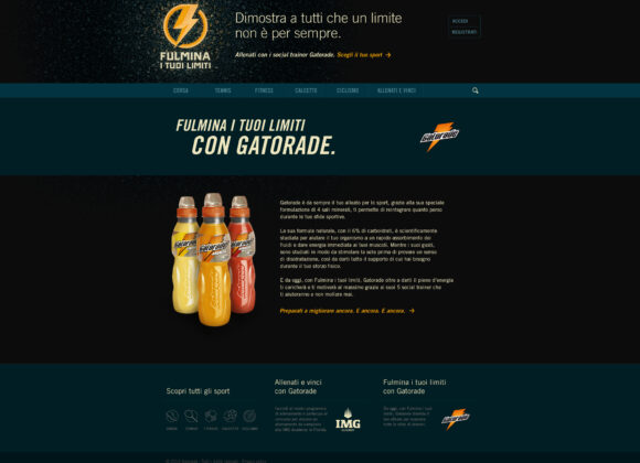 Allenati con “Fulmina i tuoi limiti” Gatorade_home