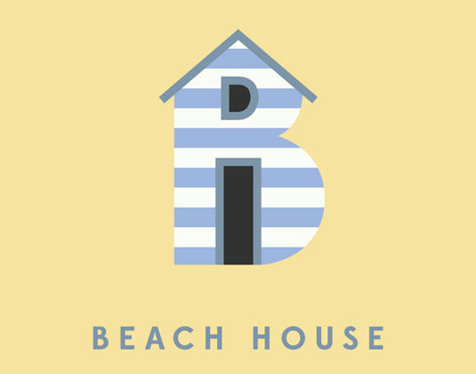 Alfabeto tipografico del rock beachhouse