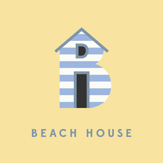 Alfabeto tipografico del rock beachhouse