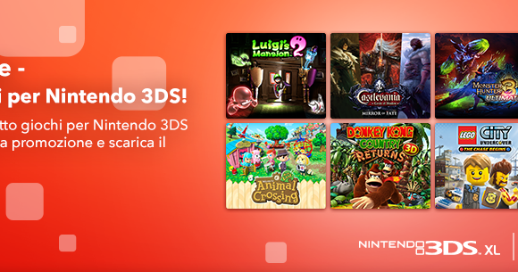 Promozione - Quanti giochi per Nintendo 3DS! NINTENDO