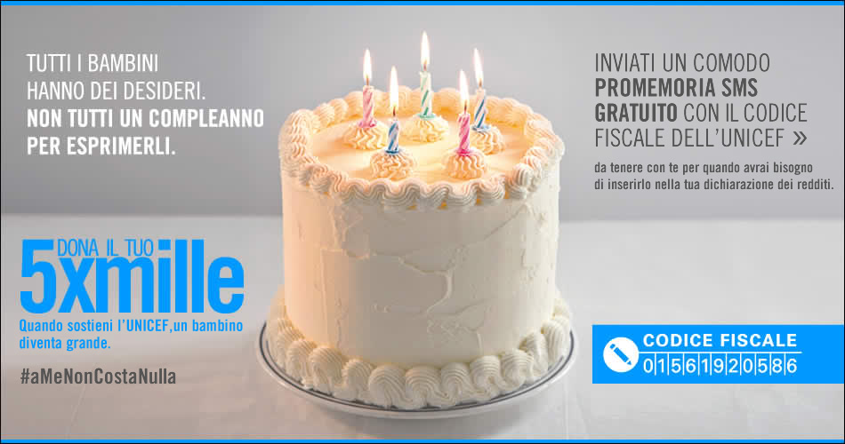 Dona il tuo 5x1000 all'UNICEF Splash_5x1000_2013