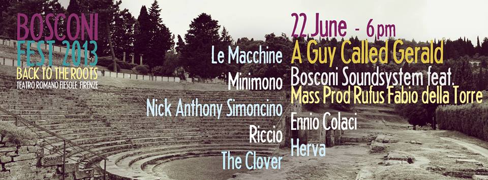 #BOSCONI FEST 2013 locandina