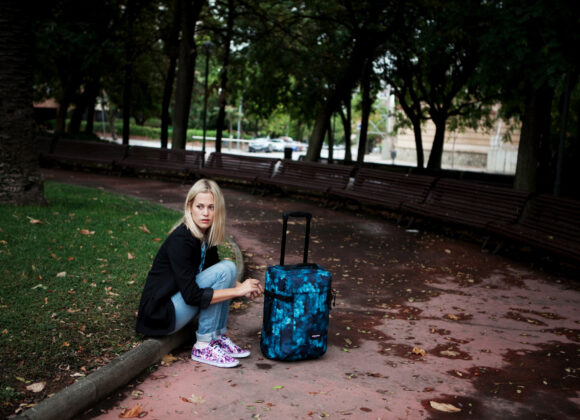 Eastpak travel collection Muzzy_Meadow_TranverzXS_CherryBlossom