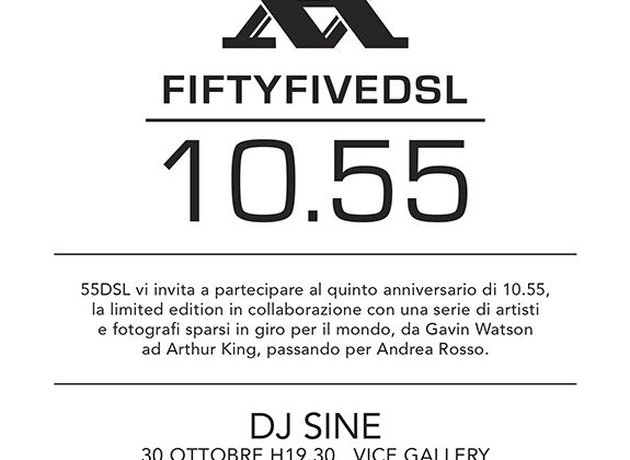 Once Upon a Time in Italy + 10.55 Fifth Anniversary flyer_55dsl