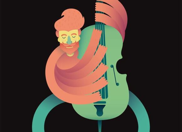 Umbria Jazz 2014: SAVE THE DATE locandina UJ14 ufficiale disegnata da Riccardo Pierassa