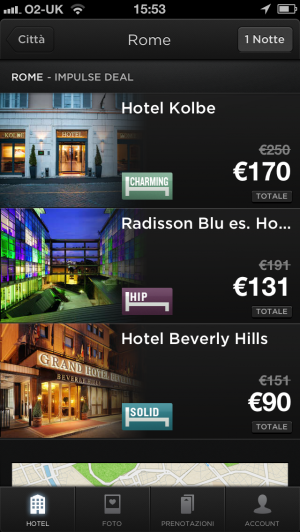 HotelTonight | Apple Watch app Rome1