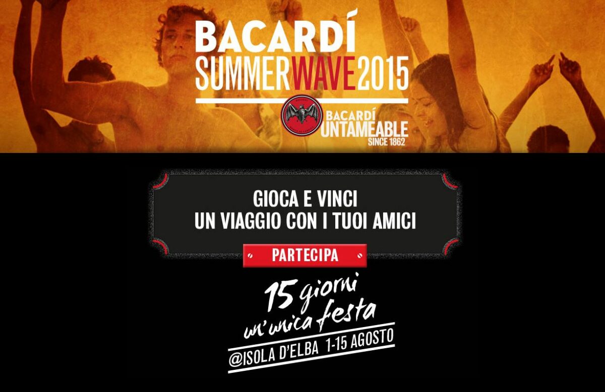 “Bacardi Summer Wave 2015” @ Isola d’Elba BacardiSummerWave