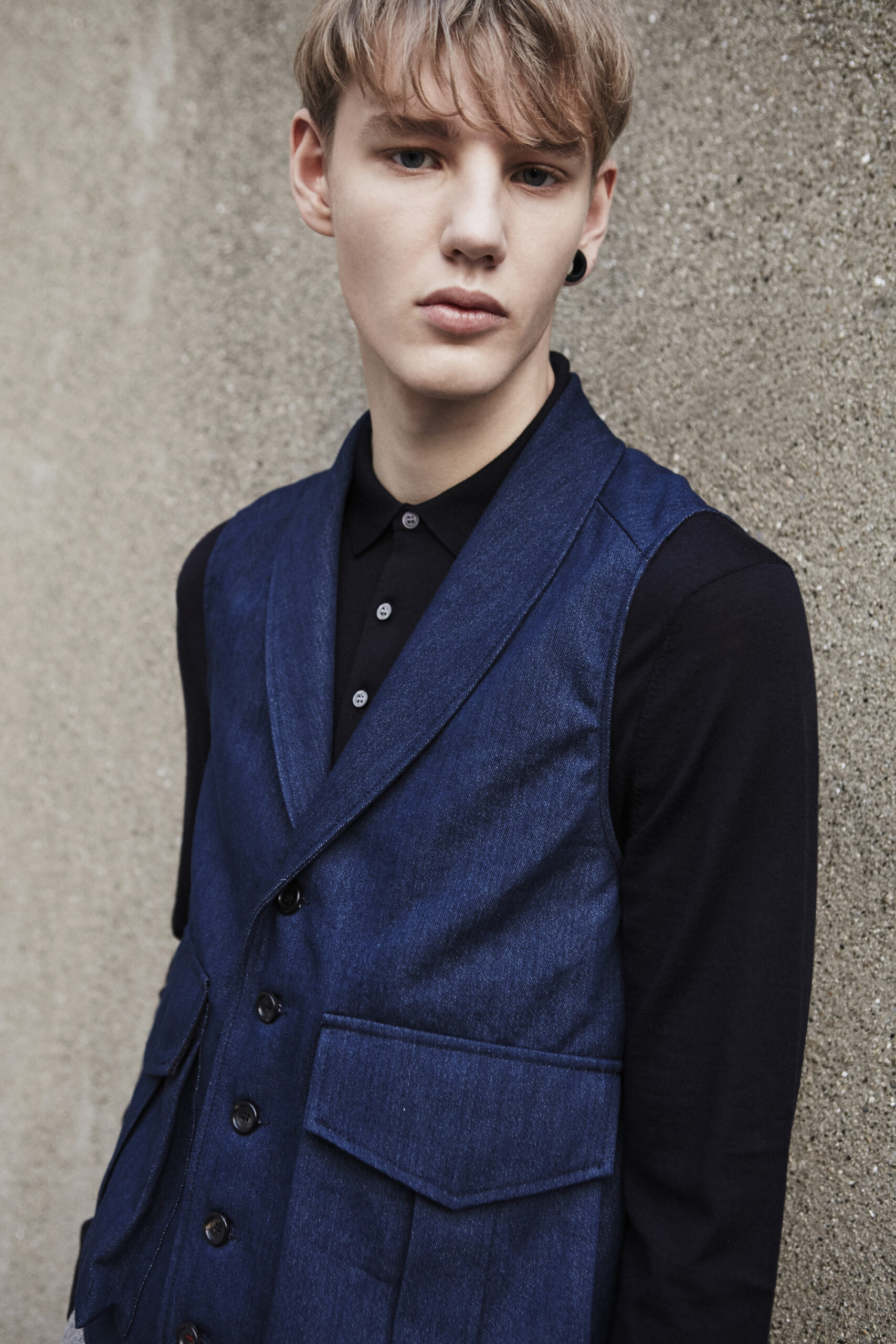 The Great Sartorial Uprising The shawl collar waistcoat_denim_portrait