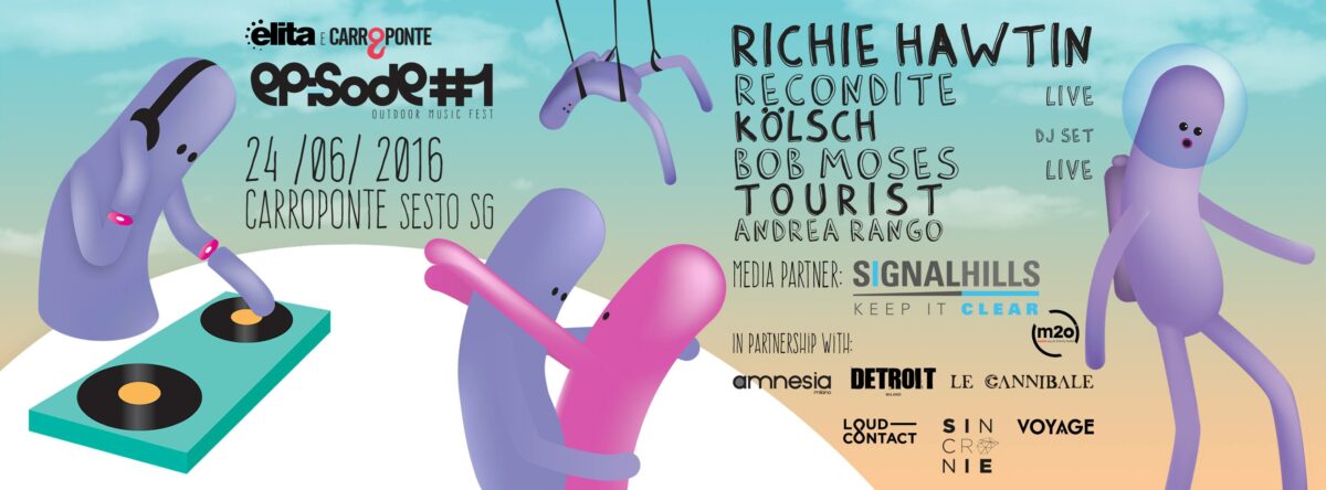 Richie Hawtin, Recondite, Kölsch, Bob Moses, Tourist, Andrea Rango fanno festa al Carroponte HEADER_EPISODE1