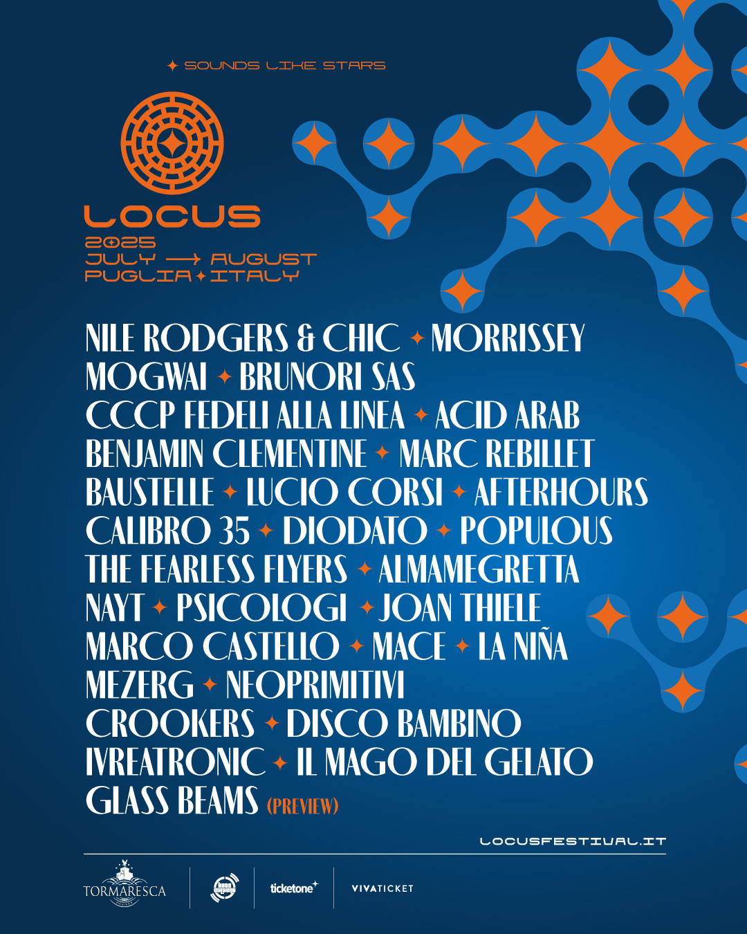 Locus Festival 2025: la Puglia si accende sotto il cielo delle stelle LINEUP-post